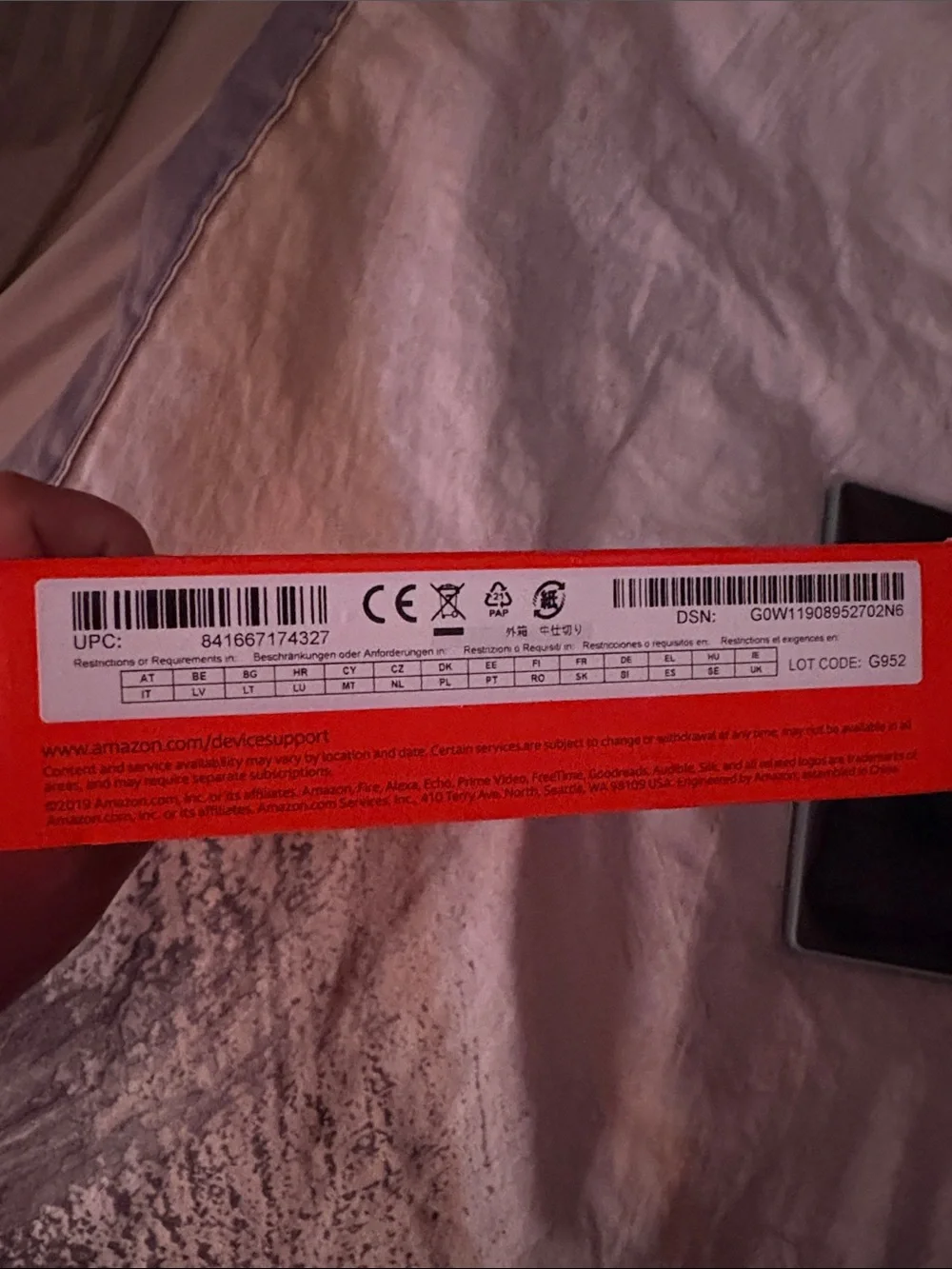 Amazon fire tablet